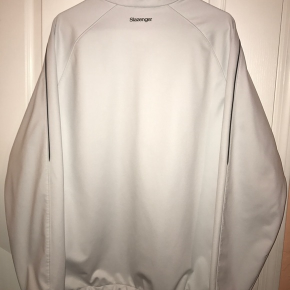 Slazenger Men's White Long Sleeve Golf Jacket - Picture 2 of 3